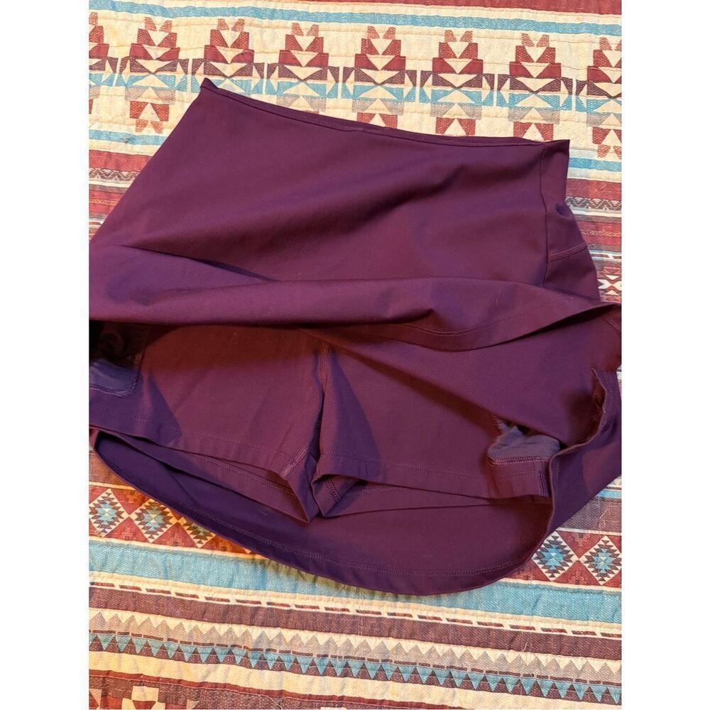 girlfriend collective plum/maroon skort size medium - Picture 6 of 8